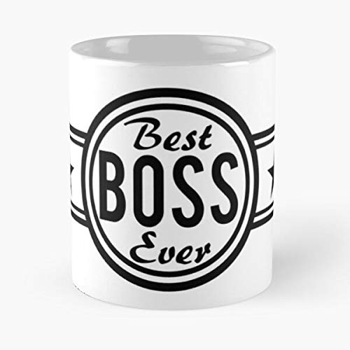 CARACOLNATURAL Best Ever Boss Mug Best For Otaku and The Rest of The World 2020 Eat Food Bite John Best - Taza de café de cerámica Blanca, 11 onzas, Onza