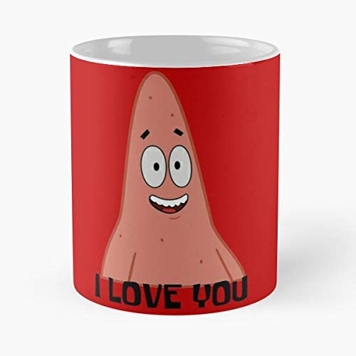 CARACOLNATURAL Loves Mug You Spongebob Best For Otaku and The Rest of The World 2020 Eat Food Bite John Best - Taza de café de cerámica Blanca, 11 onzas, Onza