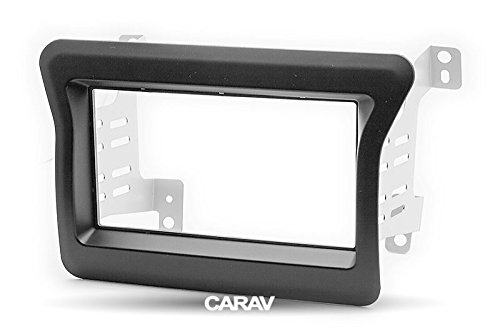 CARAV 11-705 2-DIN Marco de plástico para radio adaptador Dash rodeado Trim Kit de instalación