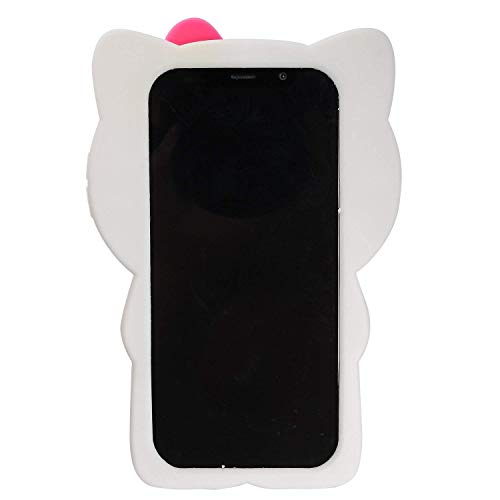 Carcasa para iPhone Xs Max 6,5 pulgadas, Phenix-Color 3D linda dibujos animados suave silicona cerdo Hello Kitty Love Bear Gel Back Cover Case para iPhone Xs Max 6.5 pulgadas (#39)