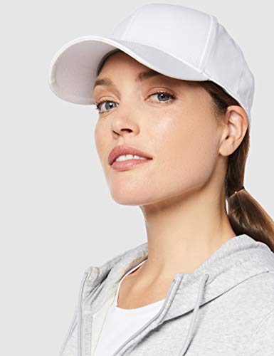 CARE OF by PUMA Gorra deportiva elástica, Blanco (White), Small / Medium, Label: Small / Medium
