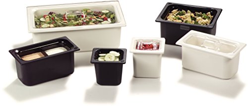 Carlisle Coldmaster - Sartén para alimentos fríos (varios tamaños), Half Size, blanco, 1