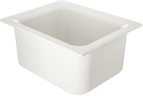 Carlisle Coldmaster - Sartén para alimentos fríos (varios tamaños), Half Size, blanco, 1