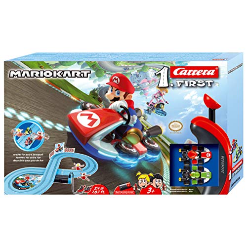 Carrera-1. First Circuito de Coches de Miniatura Nintendo Mario Kart de 2,4 m, Escala 1:50, Multicolor (20063026)