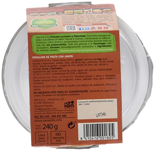 Carretilla - Ensalada de Pasta con Jamón - 240 g