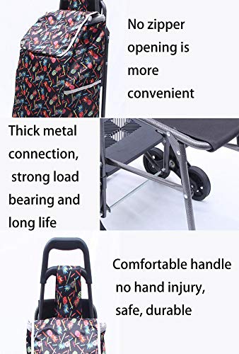 Carrito Plegable, Carro de la Compra con Ruedas Planas, Carrito de la Compra para Equipaje o Carrito de la Compra, con Logotipo Personalizado al por Mayor, Carrito para el hogar