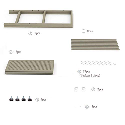 Carrito rodante de 3 gradas, Estante de Rodillos para baño de Cocina, Soporte de Piso multifunción para Horno de microondas Acero al Carbono Tamaño: 60 * 32 * 75 cm