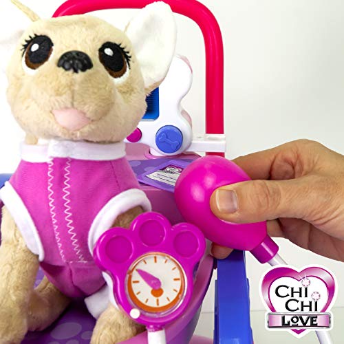 Carrito veterinario Chi Chi Love con perrito y accesorios (Simba 5893312)