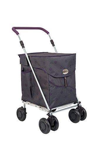 Carro de la Compra Plegable De Lujo 'Kensington' de Sholley, Carrito de la Compra Fuerte y Estable, 4 Ruedas 6 Ruedas, Asa Ajustable Altura y Ângulo, Hombres, Mujeres, Unisex
