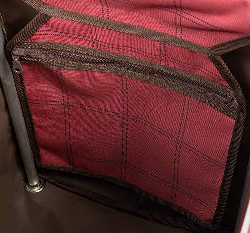 Carro de la Compra Plegable De Lujo 'Mayfair' de Sholley, Carrito de la Compra Fuerte y Estable, 4 Ruedas 6 Ruedas, Asa Ajustable Altura y Ângulo, Hombres, Mujeres, Unisex
