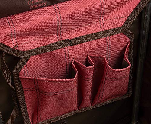 Carro de la Compra Plegable De Lujo 'Mayfair' de Sholley, Carrito de la Compra Fuerte y Estable, 4 Ruedas 6 Ruedas, Asa Ajustable Altura y Ângulo, Hombres, Mujeres, Unisex