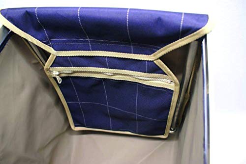 Carro de la Compra Plegable De Lujo 'Mulberry' de Sholley, Carrito de la Compra Fuerte y Estable, Ayuda para la Movilidad, 4 Ruedas 6 Ruedas, Asa Ajustable Altura y Ângulo, Hombres, Mujeres, Unisex