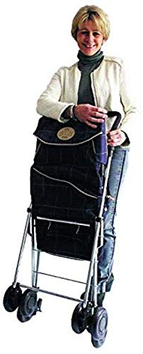 Carro de la Compra Plegable De Lujo 'Mulberry' de Sholley, Carrito de la Compra Fuerte y Estable, Ayuda para la Movilidad, 4 Ruedas 6 Ruedas, Asa Ajustable Altura y Ângulo, Hombres, Mujeres, Unisex