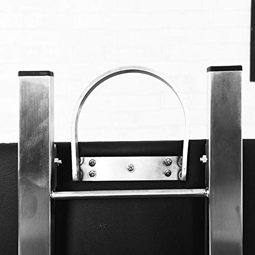 Carros de servicio Carrito de Servicio rodante con Mango, Carro de Acero Inoxidable para salón de Belleza, Ruedas,Carrito Plegable, 4 Ruedas / 2 Capas/Plata/tamaño: 50 * 40 * 87 cm