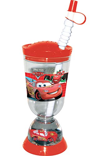 Cars - Vaso con tapa, pajita y figura (22,5 cl.) - cars (st.12)