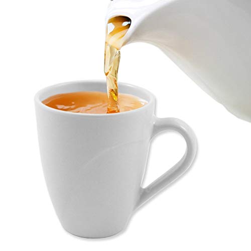 Cartaffini - 2 tazas de melamina, con mango largo - Dimensiones: Ø 8,3 cm/H 10 cm - Capacidad: 220 ml - Color: blanco