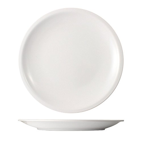 Cartaffini - Aire – 6 platos blancos ligeros de melamina - Diámetro: 22,7 cm-