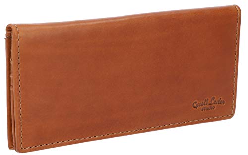 Cartera Gusti Cuero Studio - Cartera de Piel Pia Vintage Cuero Negro Monedero Mujer (Marrón Claro)