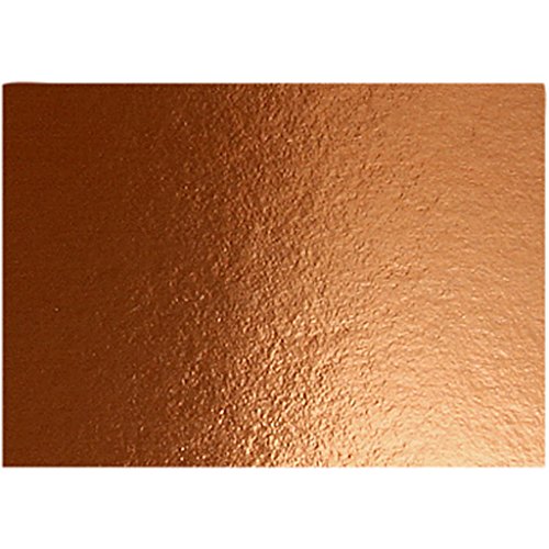 Cartulina metálica, A4, 21 x 30 cm, 280 g, cobre, 10 hojas
