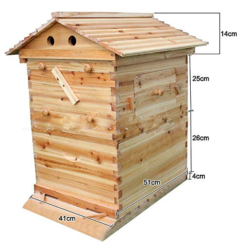 Casa de abeja de madera – bastón de abejas resistente a la humedad House Deluxe Coleccione para apicultura para marco de abejas