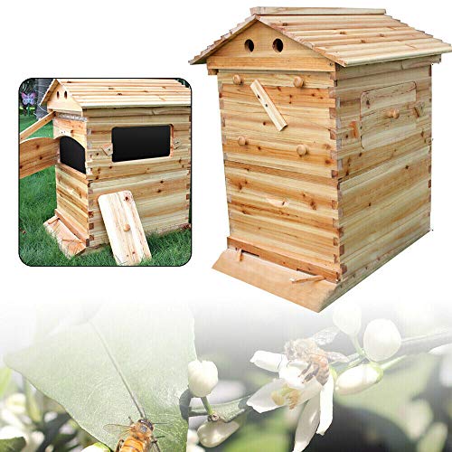 Casa de abeja de madera – bastón de abejas resistente a la humedad House Deluxe Coleccione para apicultura para marco de abejas