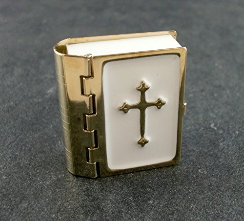 Casa de Muñecas Biblia Metal Páginas Impresas 1:12 Accesorio Miniatura