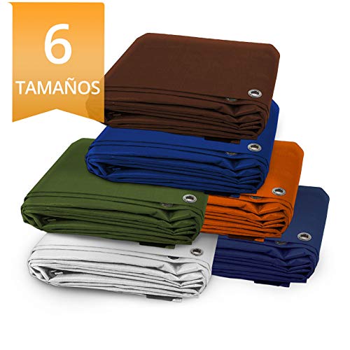 casa pura Toldo Impermeable para Exterior - Rafia Toldo Terraza | Toldo Reforzado Impermeable | Resistente | 80g/m² | 7 Colores, Distintos tamaños (Verde, 4x6)