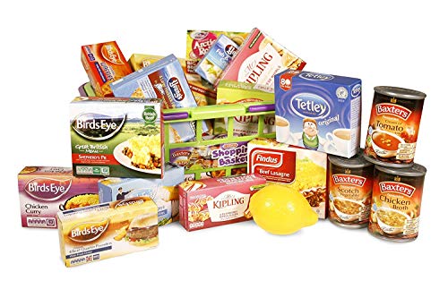Casdon 628 - Cesta de la compra con comida de juguete , color/modelo surtido