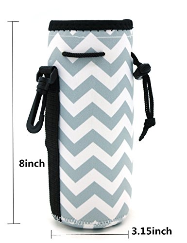 Case Wonder Portátil Botella de Bebida Aislados de Neopreno Agua Soporte para la Correa Enfriador Portador Cubierta de Manga Asas Bolsa del Bolso para Kid Niños Mujeres Hombres Biker Viaje Ciclismo Escalada Deportes, diamante
