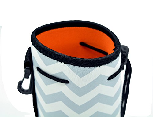 Case Wonder Portátil Botella de Bebida Aislados de Neopreno Agua Soporte para la Correa Enfriador Portador Cubierta de Manga Asas Bolsa del Bolso para Kid Niños Mujeres Hombres Biker Viaje Ciclismo Escalada Deportes, diamante