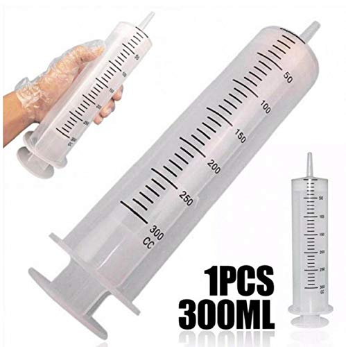 Case&Cover Jeringa Reutilizable 300ml Grande Conjunto De Jeringa para Experimentos, Uso Industrial Nutrición Hidroponía