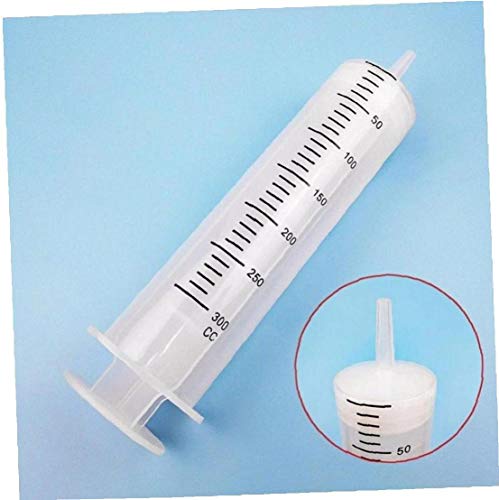 Case&Cover Jeringa Reutilizable 300ml Grande Conjunto De Jeringa para Experimentos, Uso Industrial Nutrición Hidroponía