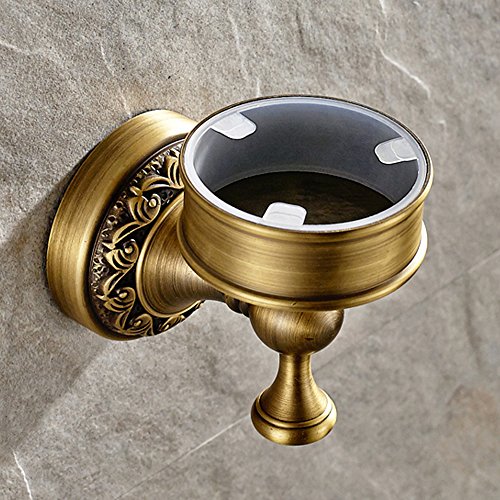 Casewind - Toallero de color bronce hecho de latón de calidad, estilo antiguo con motivos de olas ideal para cuarto de baño, aseo o cocina, de 62,48 cm