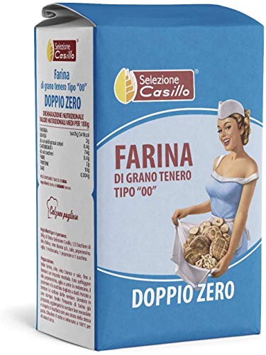 Casillo Farina Italiana - Italian Flour Meh 00 for Brot kuchen Pizza Pasta (5 x 1 kg)