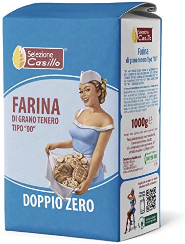 Casillo Farina Italiana - Italian Flour Meh 00 for Brot kuchen Pizza Pasta (5 x 1 kg)