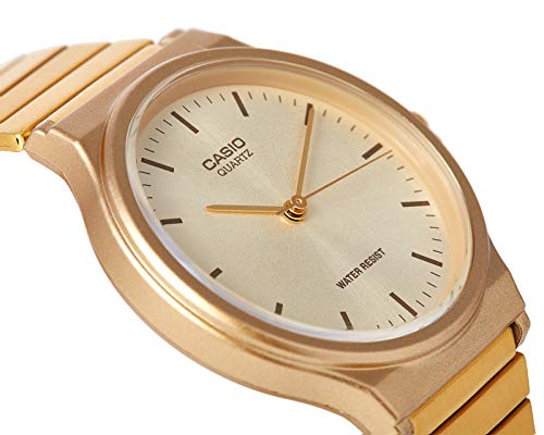 Casio Reloj Analógico para Unisex Adultos de Cuarzo con Correa en Acero Inoxidable MQ-24G-9EEF