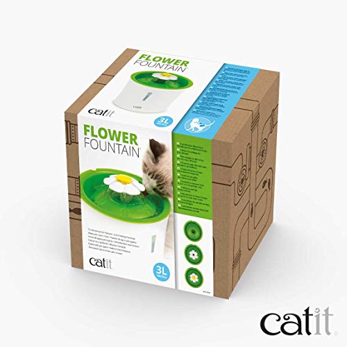 Catit 43742W Bebedero Fuente Flor 3, 3 L