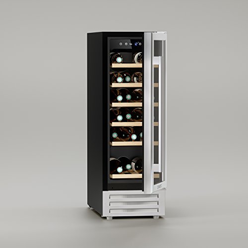 Cavist cavistxv3 Vinoteca 18 botellas encastrable, 58 L, temperatura ajustable 5 °C a 22 °C, diseño elegante