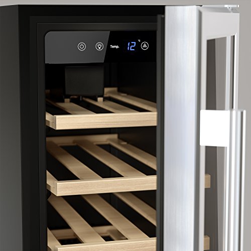 Cavist cavistxv3 Vinoteca 18 botellas encastrable, 58 L, temperatura ajustable 5 °C a 22 °C, diseño elegante