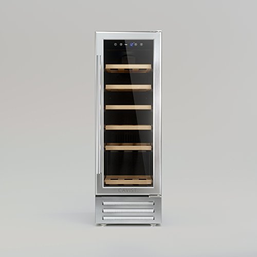 Cavist cavistxv3 Vinoteca 18 botellas encastrable, 58 L, temperatura ajustable 5 °C a 22 °C, diseño elegante