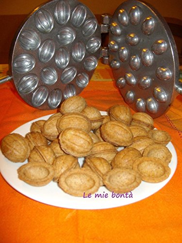 CBE Gofrera para gofres con Forma de Nuez para Utilizar en la lumbre (Fabricado en Italia)