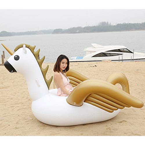 CBWZDJZDS Piscine Flottante Gonflable De Protection De L'Environnement D'Or De PVC De PVC D'Or 230X195X115Cm De Bâti Gonflable De Mont Tianma