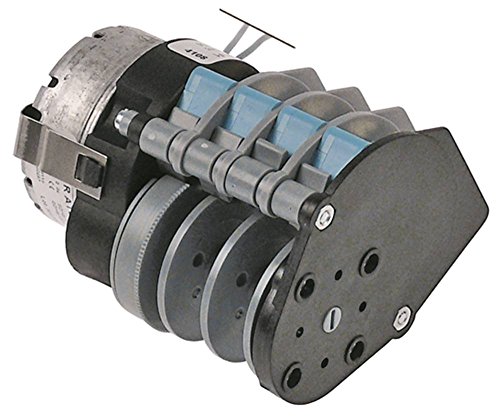 CDC 11804F - Temporizador para lavavajillas Sammic SL-290B, SL-350B, SL-550B, SL-550BP (tiempo de funcionamiento 180 s, 230 V, 4 cámaras, 1 tipo de motor M48R)