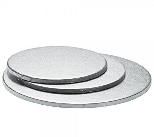 Cdc - Molde para tarta de ángel de aluminio plateado, diámetro 24 cm + 1 coctelera de 28 cm