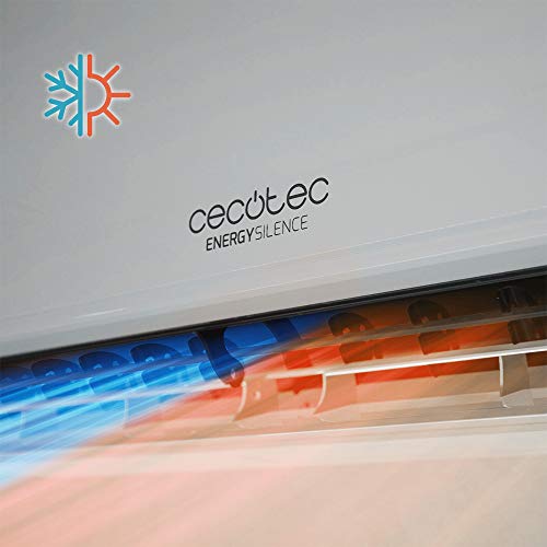 Cecotec Aire acondicionado split EnergySilence 12000 AirClima. 12000 BTU, bomba de calor, pantalla LED, mando a distancia, 5 modos, temporizador 24h, 62db, clasificaci—n energŽtica A++