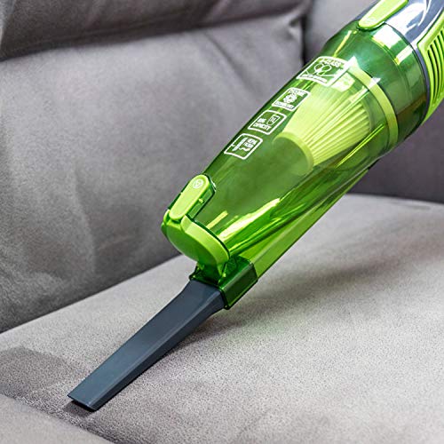 Cecotec Aspirador Ciclónico Vertical Conga Duostick Easy. Aspirador Ciclónico Vertical 2 en 1 (Escoba y de Mano Sin Bolsas, Filtro HEPA) Color negro y verde, 800 W