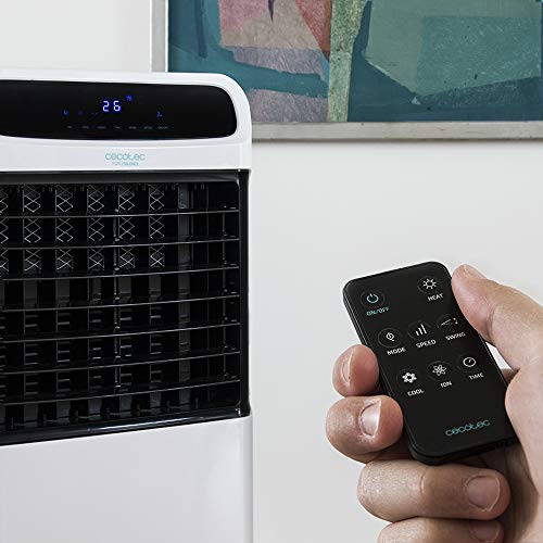 Cecotec Climatizador Evaporativo EnergySilence PureTech 6500. Doble Funci—n Frio / Calor, gran Caudal 600 m_/h, 12l de Capacidad, Temporizador hasta 8 Horas, Mando a Distancia, 3 Velocidades, 80W