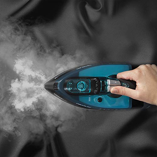 Cecotec Force Titanium 650 - Plancha de Vapor, Sistema de Filtrado, Gran Depósito de 420 ml con Ventana Transparente, Gran Potencia de 2800 W