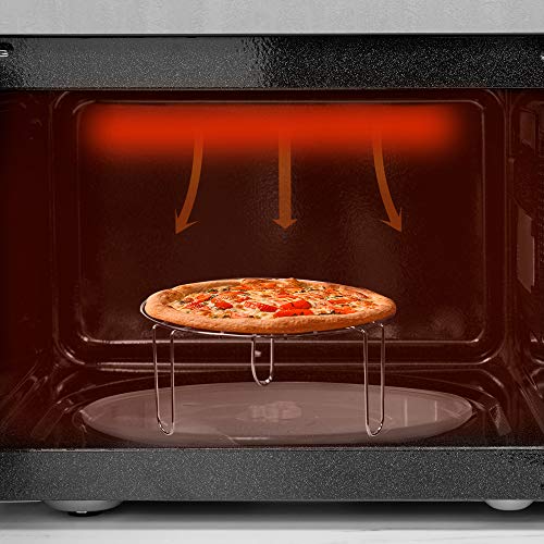 Cecotec Microondas ProClean 6110. Con Grill y Revestimiento Ready2Clean para una mejor Limpieza, Tecnología 3DWave, 800 W y Grill 1000 W, Capacidad 23L, Diseño elegante con acabados acero inoxidable.