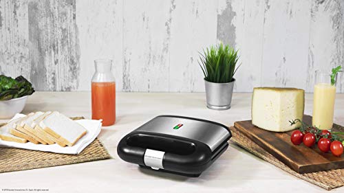 Cecotec Sandwichera Rock´nToast Sandwich Squared con 750 W y Revestimiento RockStone
